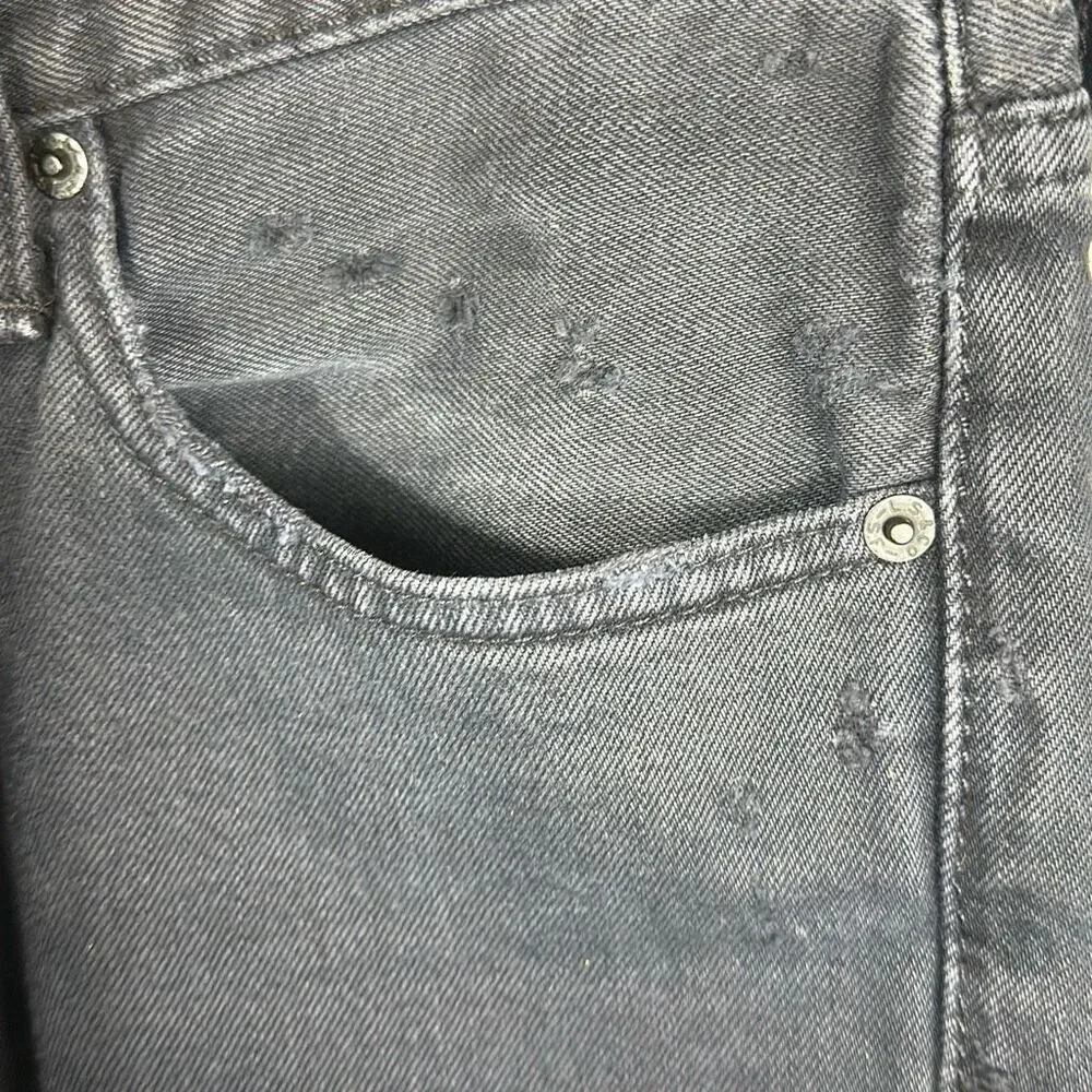 Levi’s Men’s 511 Black Slim Fit Distressed Destroyed Jeans‎ Denim size 32 x 32